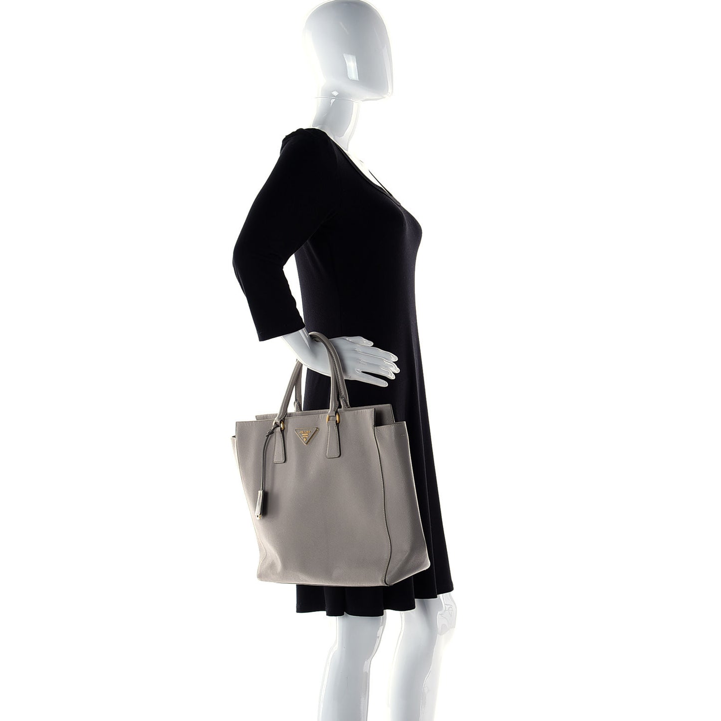 Saffiano Shopping Tote Argilla