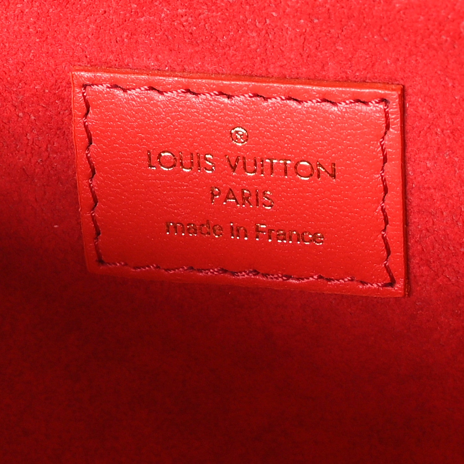 Louis Vuitton Patent Embossed Monogram Lambskin Coussin MM Black Red 6 of 9