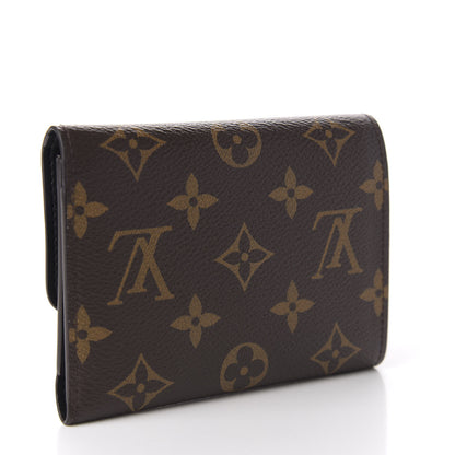 Louis Vuitton Monogram Flower Lock Compact Wallet Black 3 of 8