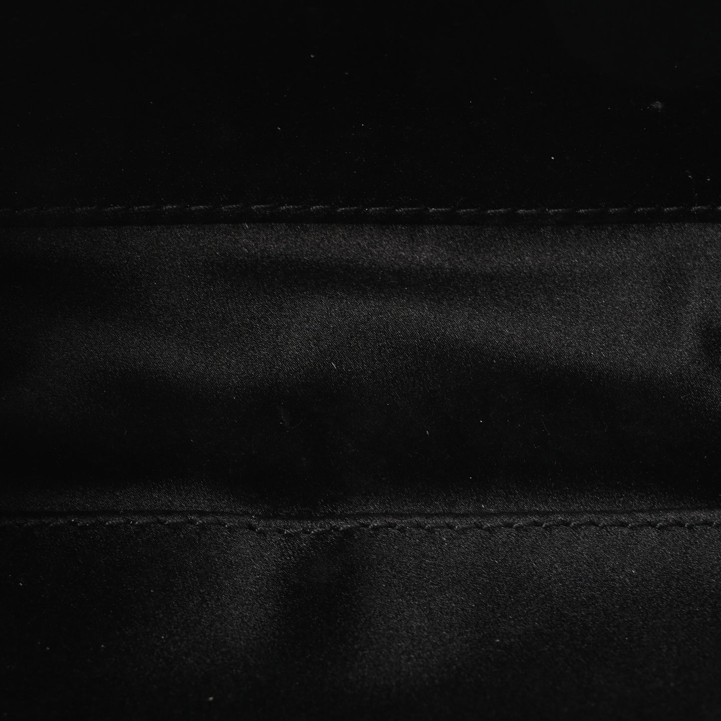 Satin Ayers Intrecciato Chain Knot Clutch Black