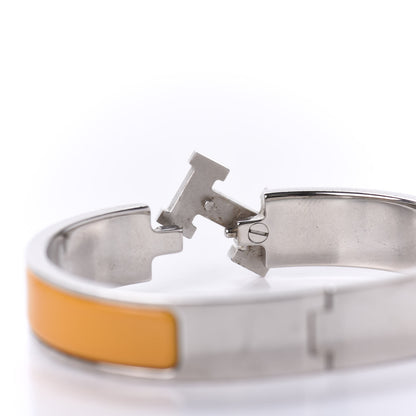 Hermes Enamel Narrow Clic Clac H Bracelet PM Mimosa 4 of 6