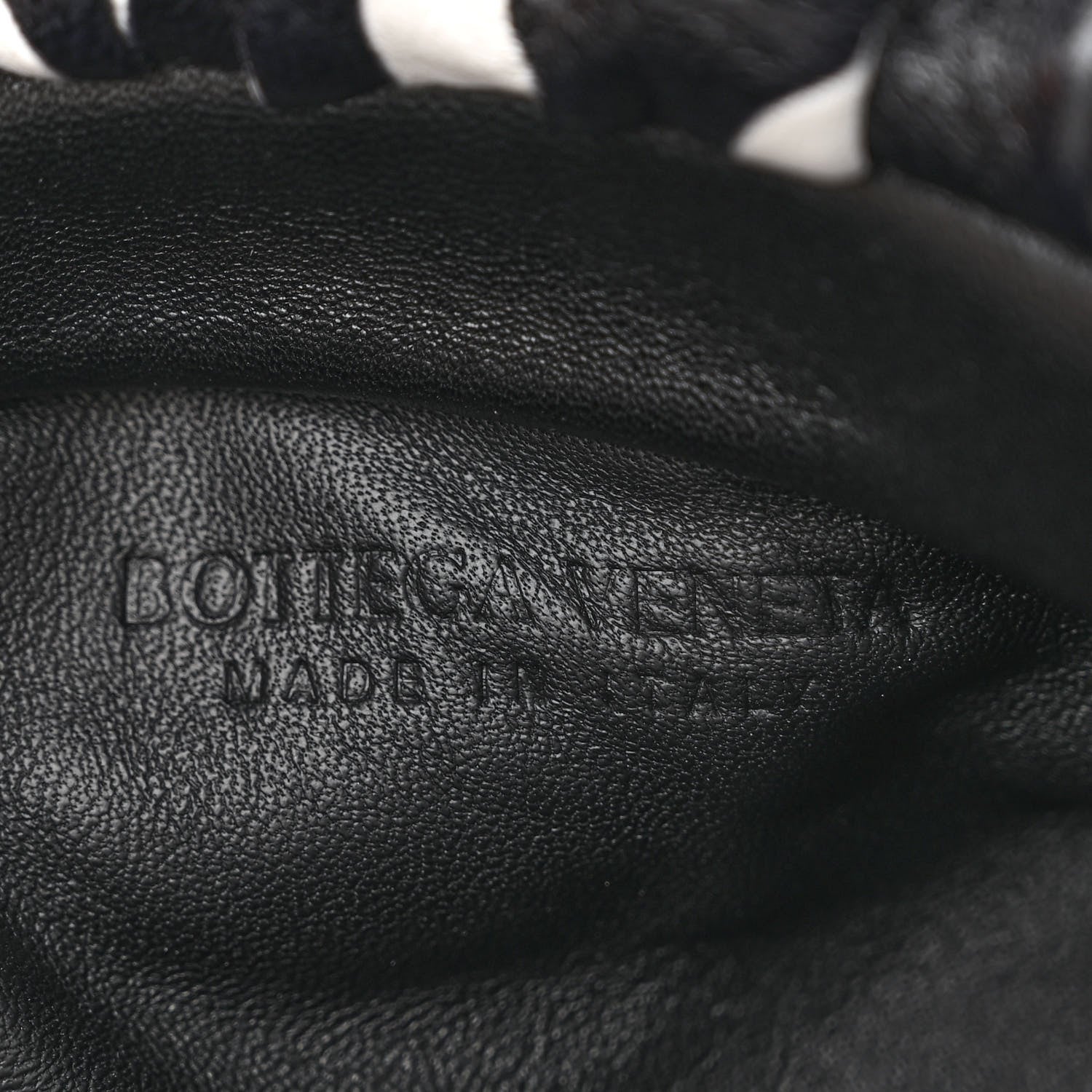 Bottega Veneta Nappa Zebra Print The Pouch Chain White Black 6 of 10