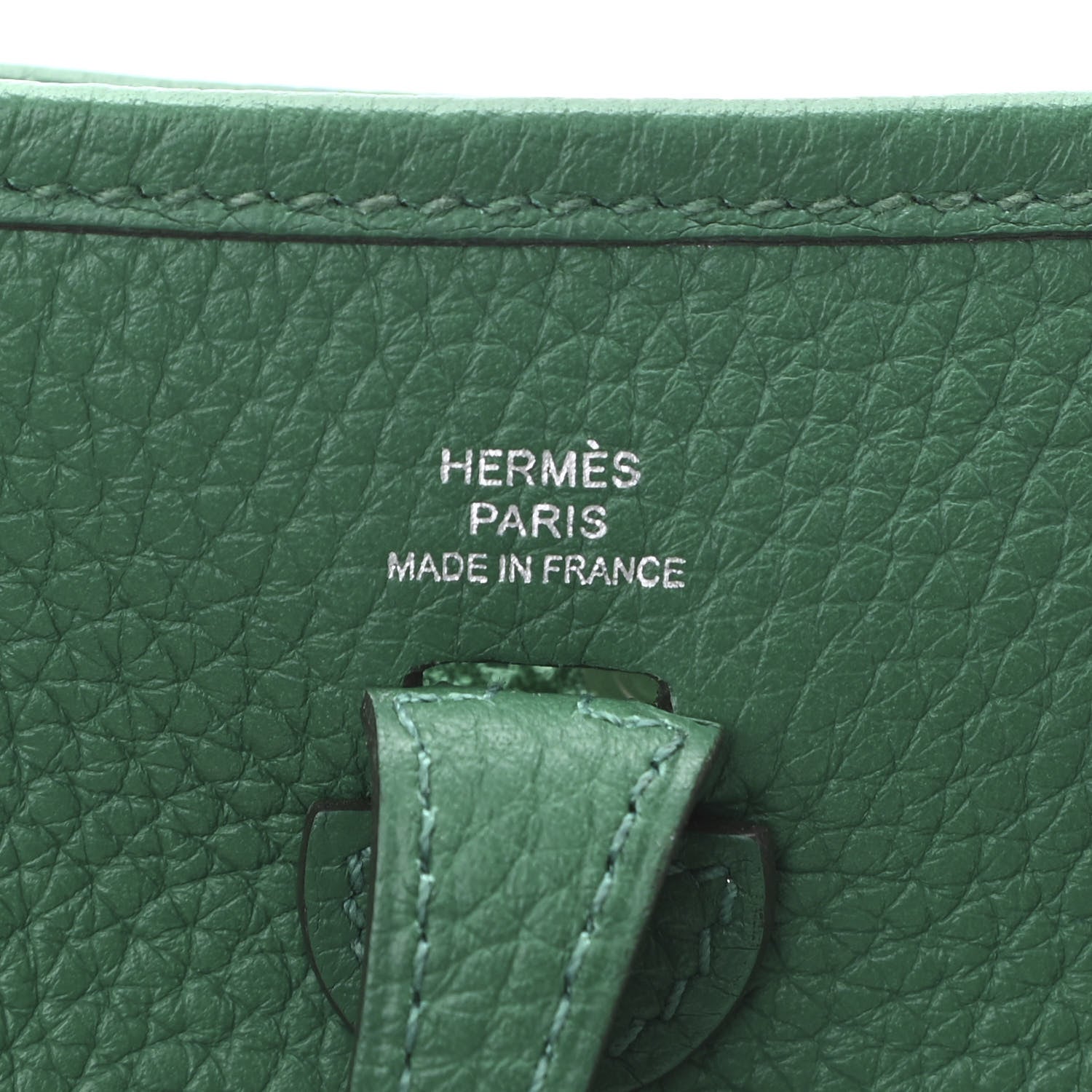 Hermes Taurillon Clemence Evelyne TPM Vert Vertigo 6 of 11