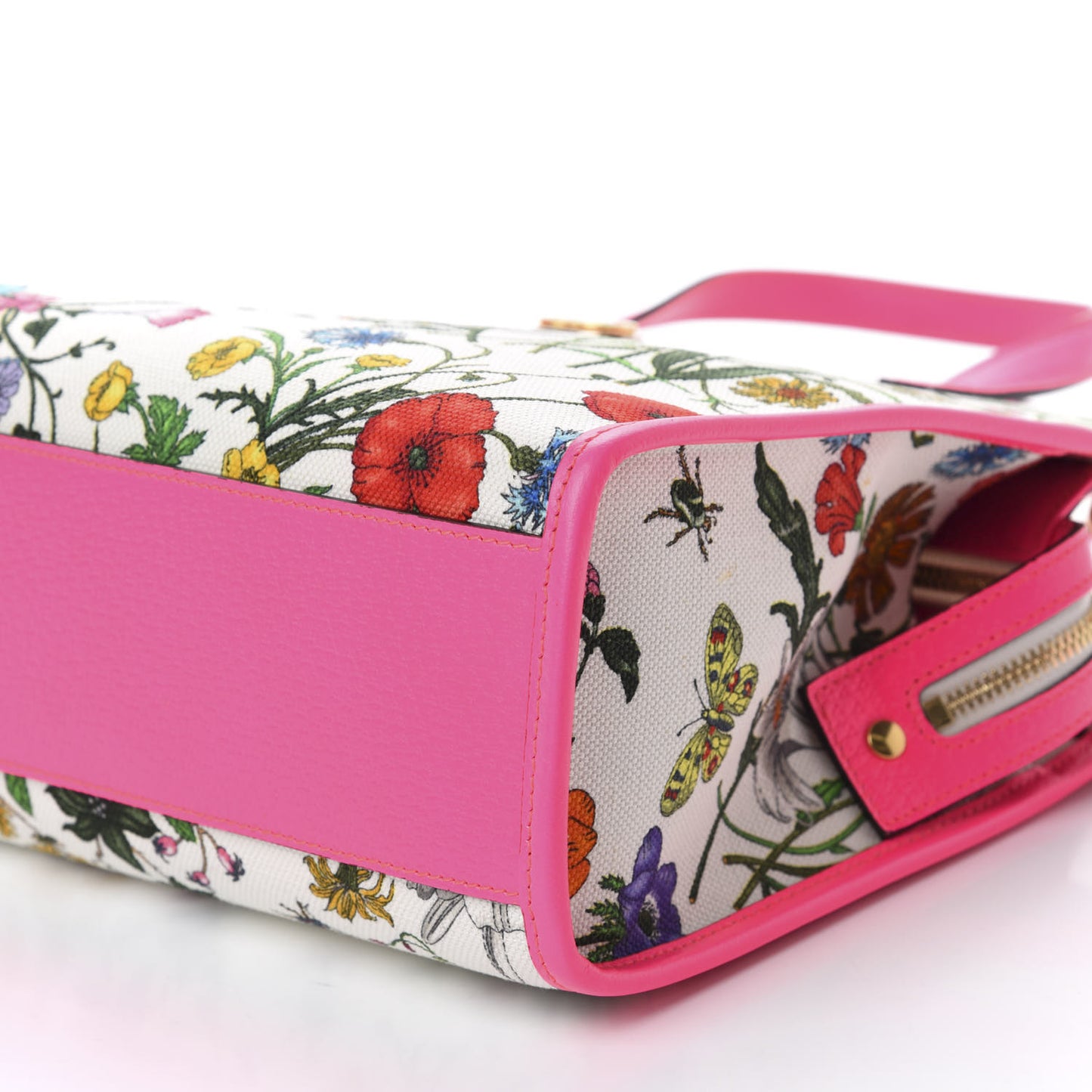 Canvas Medium Flora Tote Fuchsia