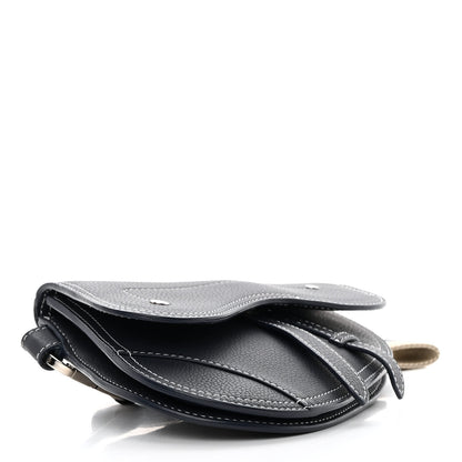 Christian Dior X KAWS Grained Calfskin Saddle Wristlet Blue 4 of 12