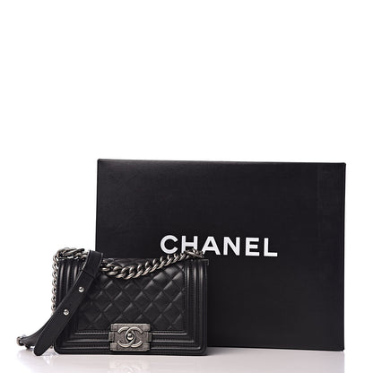Chanel Calfskin Quilted Small Boy Flap Black 12 of 12