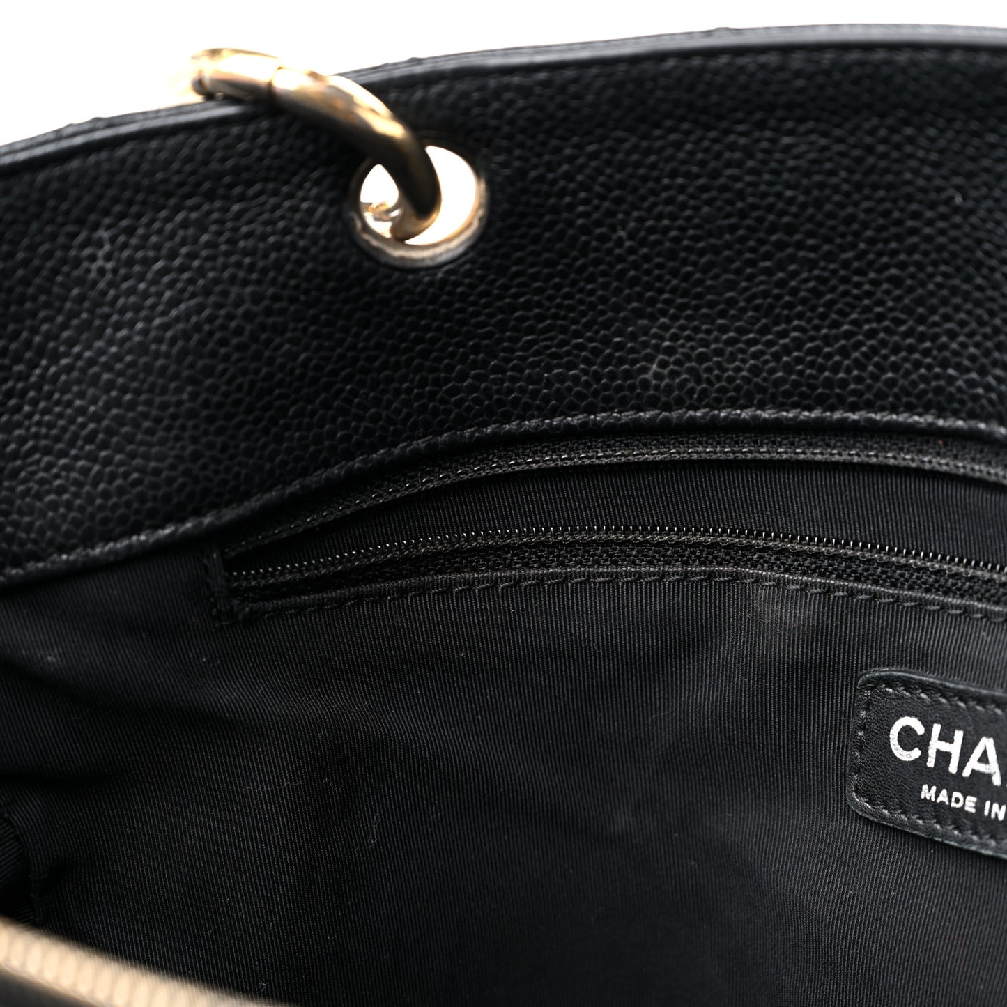Caviar Quilted Grand Shopping Tote GST Black