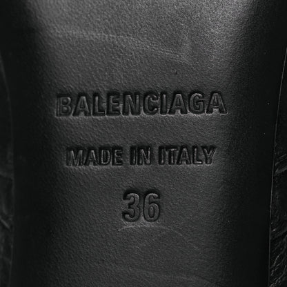 Balenciaga Agneau Arena Spiked Cagole 50mm Wide Boots 36 Black 8 of 11