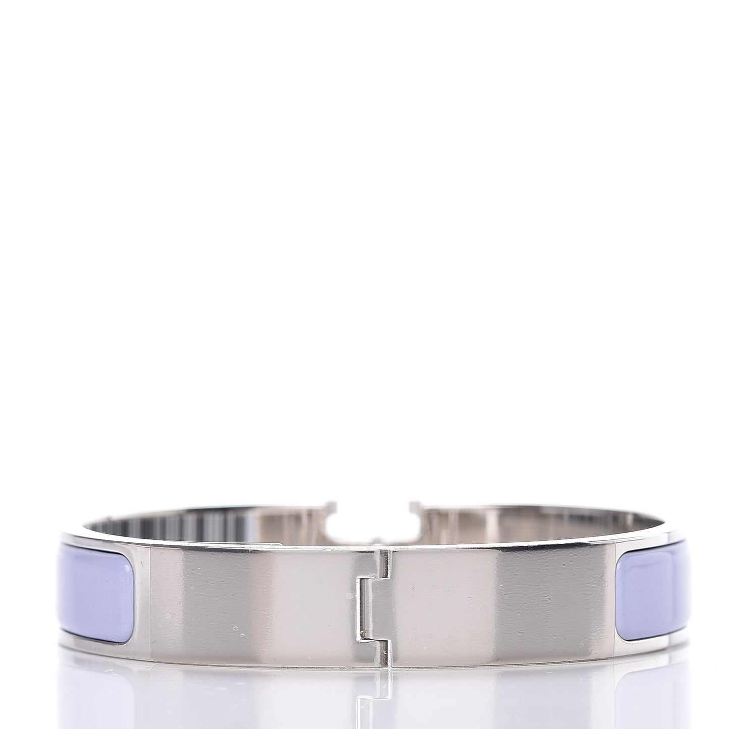 Enamel Narrow Clic Clac H Bracelet GM Parme
