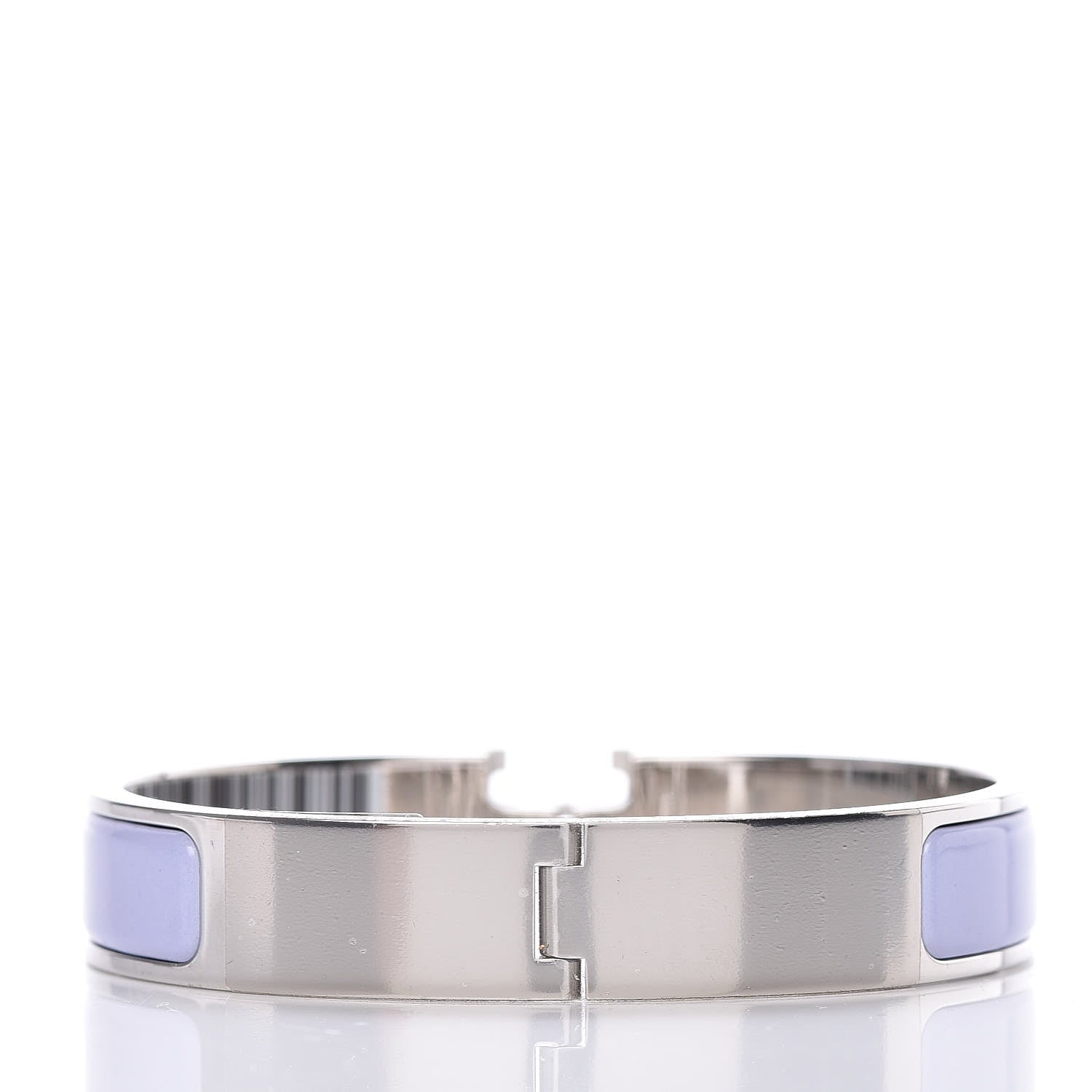 Hermes Enamel Narrow Clic Clac H Bracelet GM Parme 3 of 6