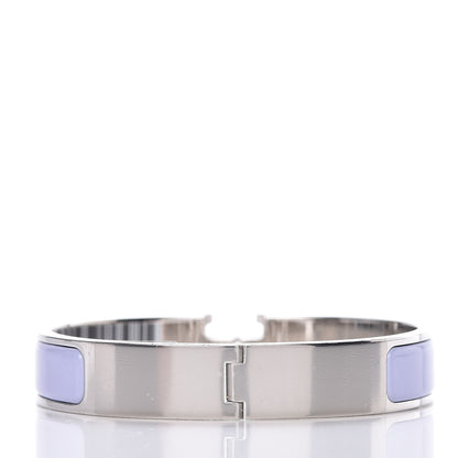 Hermes Enamel Narrow Clic Clac H Bracelet GM Parme 3 of 6