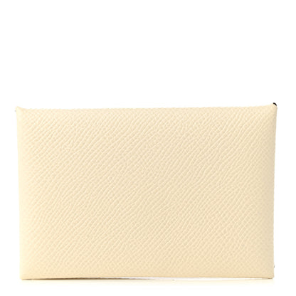 Hermes Epsom Calvi Card Case Nata 1 of 6
