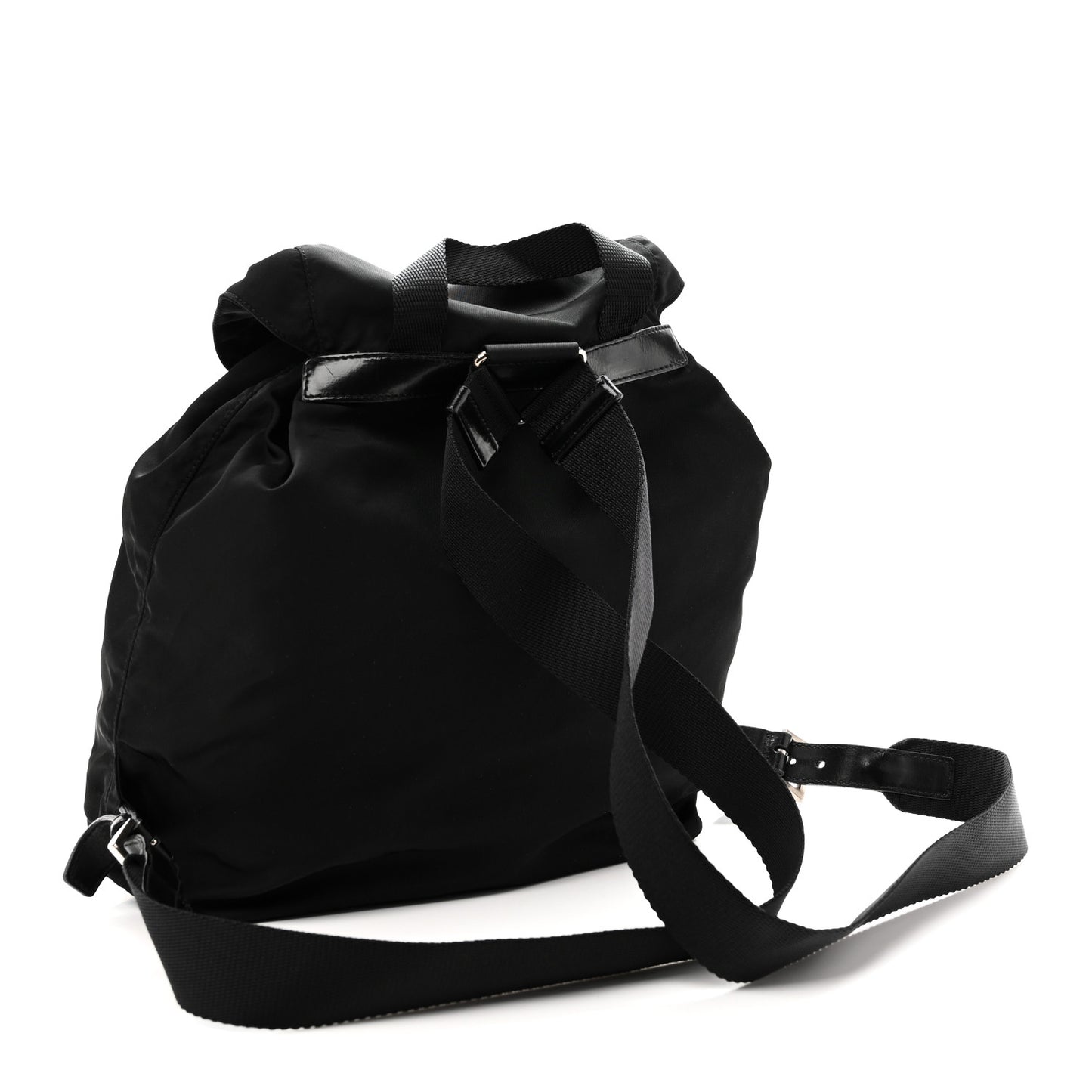 Tessuto Nylon Vela Cinch Backpack Black