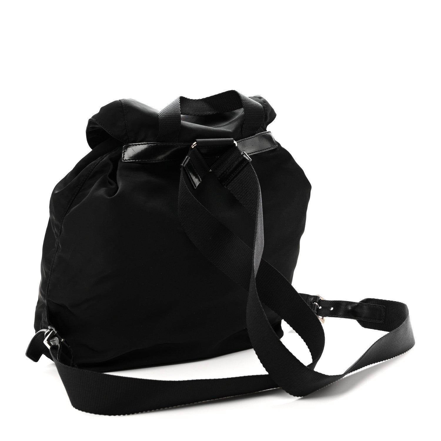 Prada Tessuto Nylon Vela Cinch Backpack Black 3 of 9
