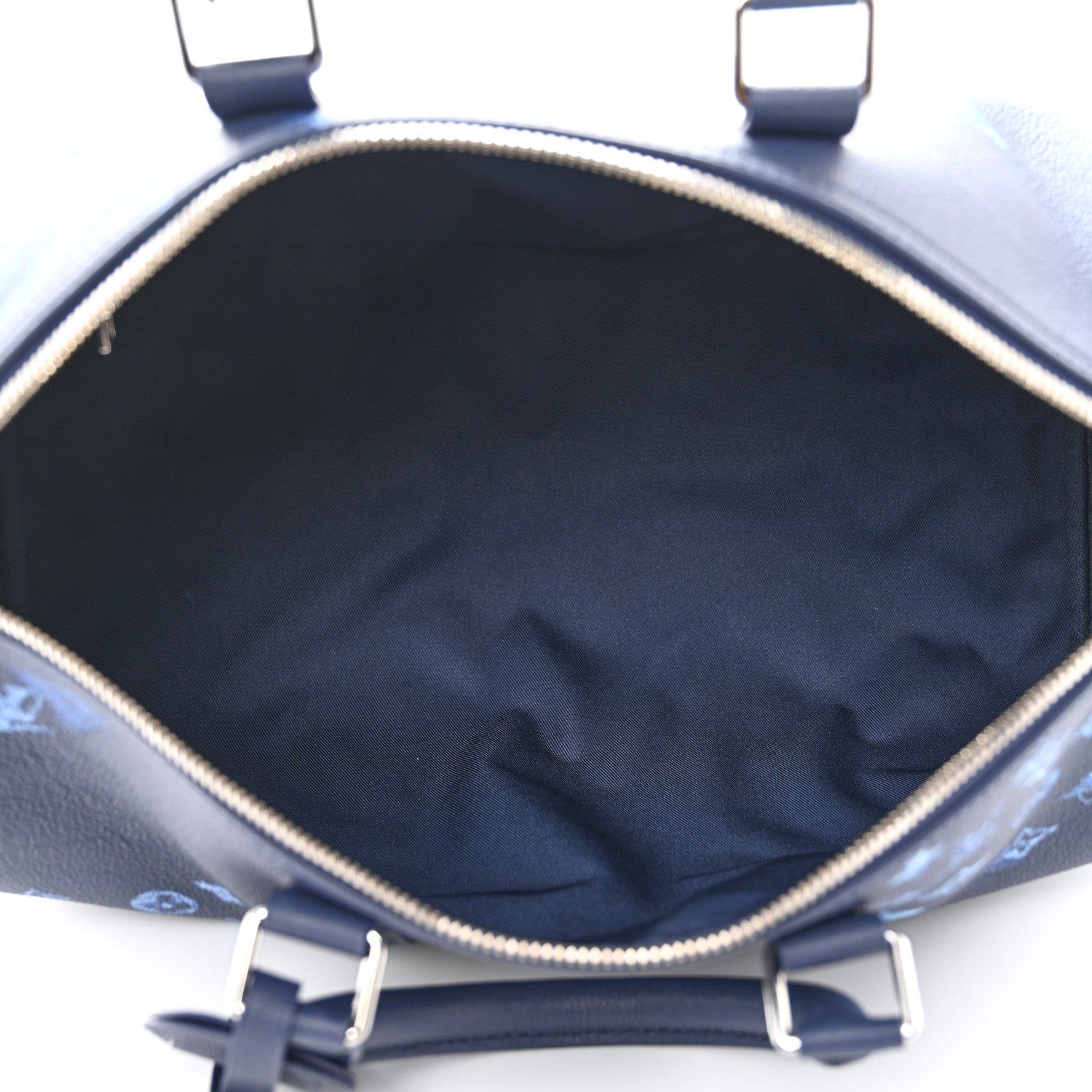 Louis Vuitton Monogram Ink Watercolor Keepall Bandouliere 40 Blue 5 of 8
