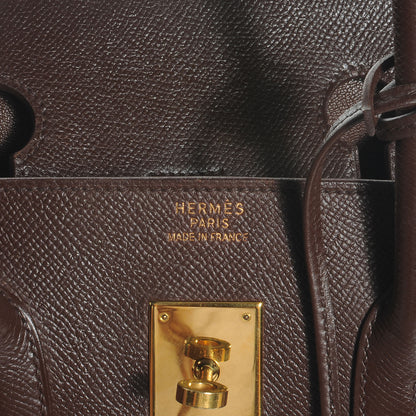 Hermes Courchevel Birkin 35 Chocolate 6 of 8
