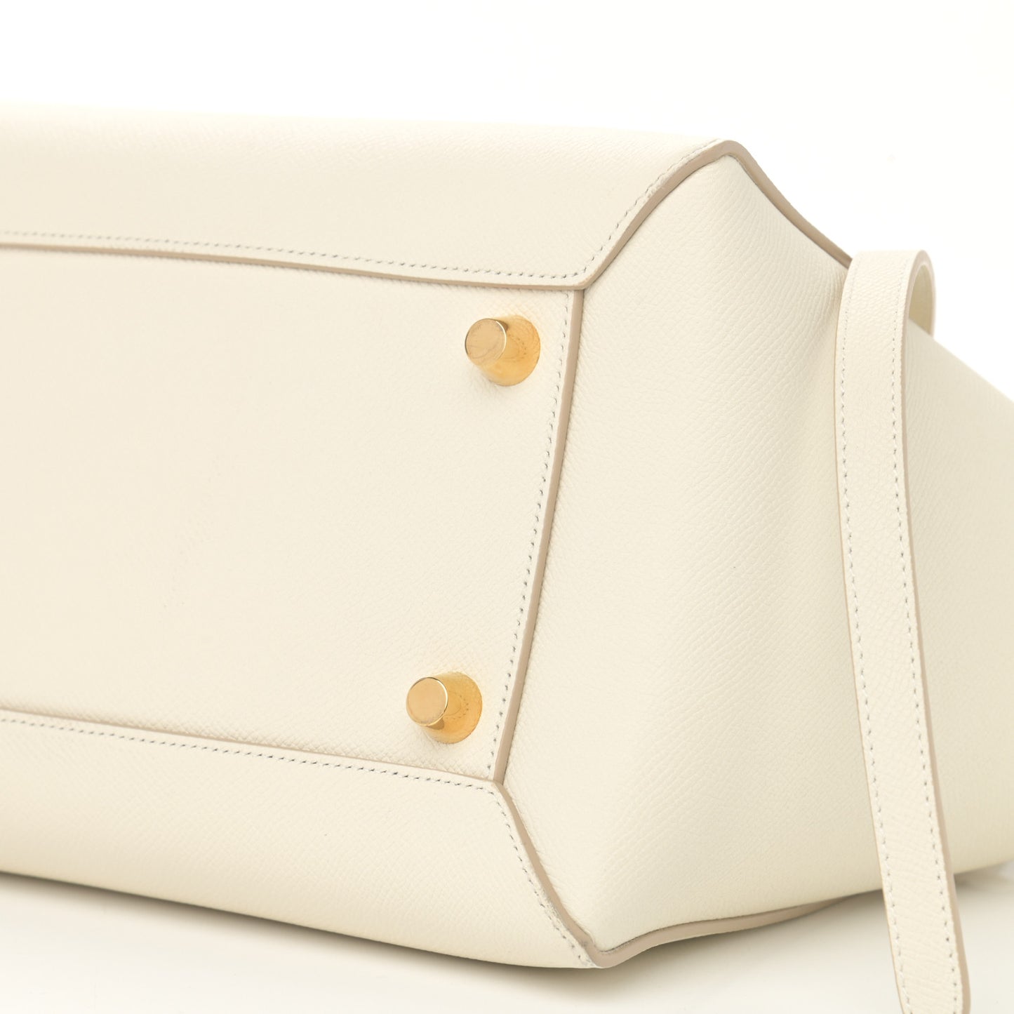 Grained Calfskin Mini Belt Bag White