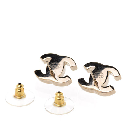 Chanel Metal CC Turnlock Earrings Gold 3 of 5