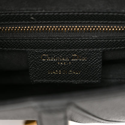 Christian Dior Grained Calfskin Saddle Bag Black 6 of 11