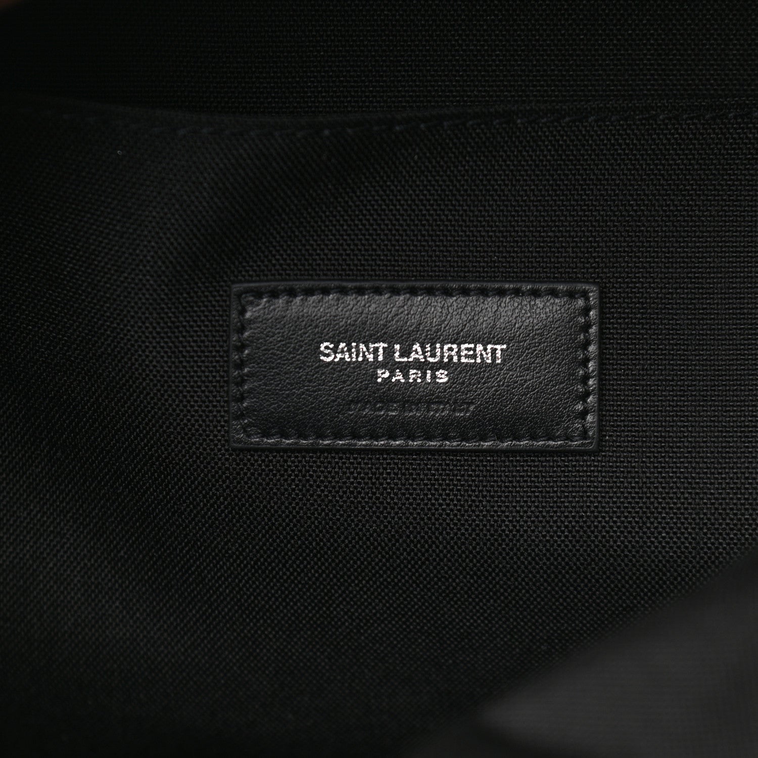 Saint Laurent Gabardine Leopard Noe Backpack Khaki Black 6 of 9
