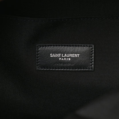 Saint Laurent Gabardine Leopard Noe Backpack Khaki Black 6 of 9