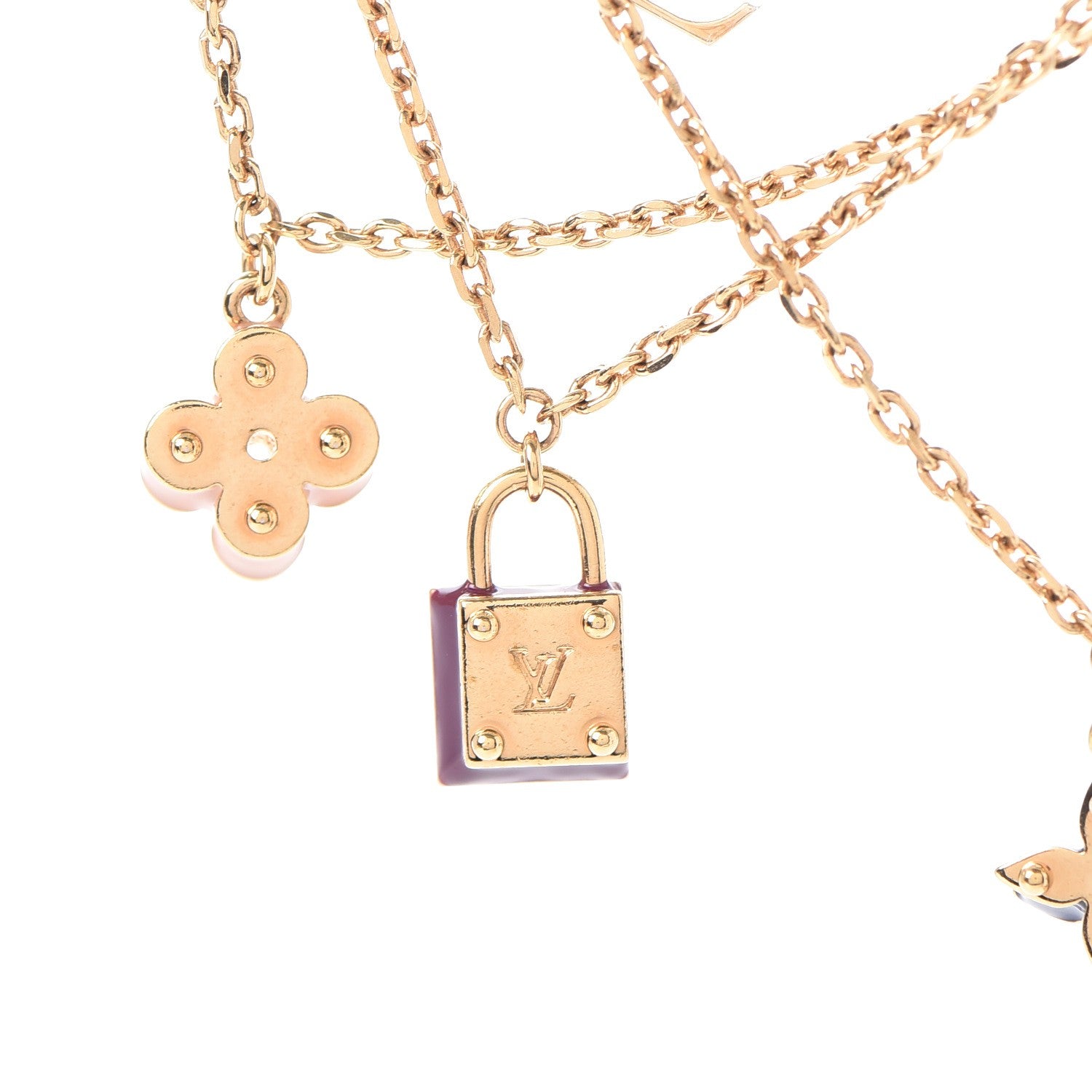 Louis Vuitton Sweet Monogram Charms Bracelet Gold 6 of 9
