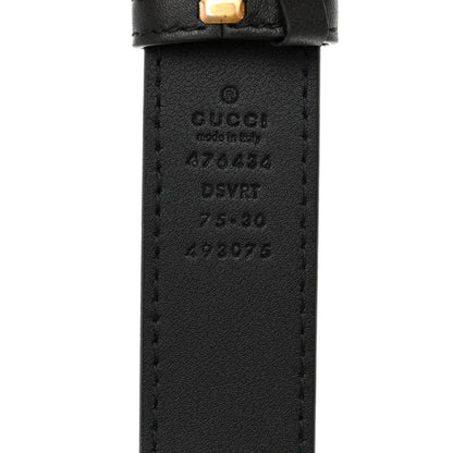 Gucci Calfskin Matelasse GG Marmont Belt Bag 75 30 Black 11 of 11