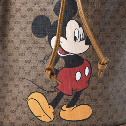 Gucci X DISNEY Mini Vintage GG Supreme Monogram Bucket Bag Beige Vintage Sun Oil 10 of 11