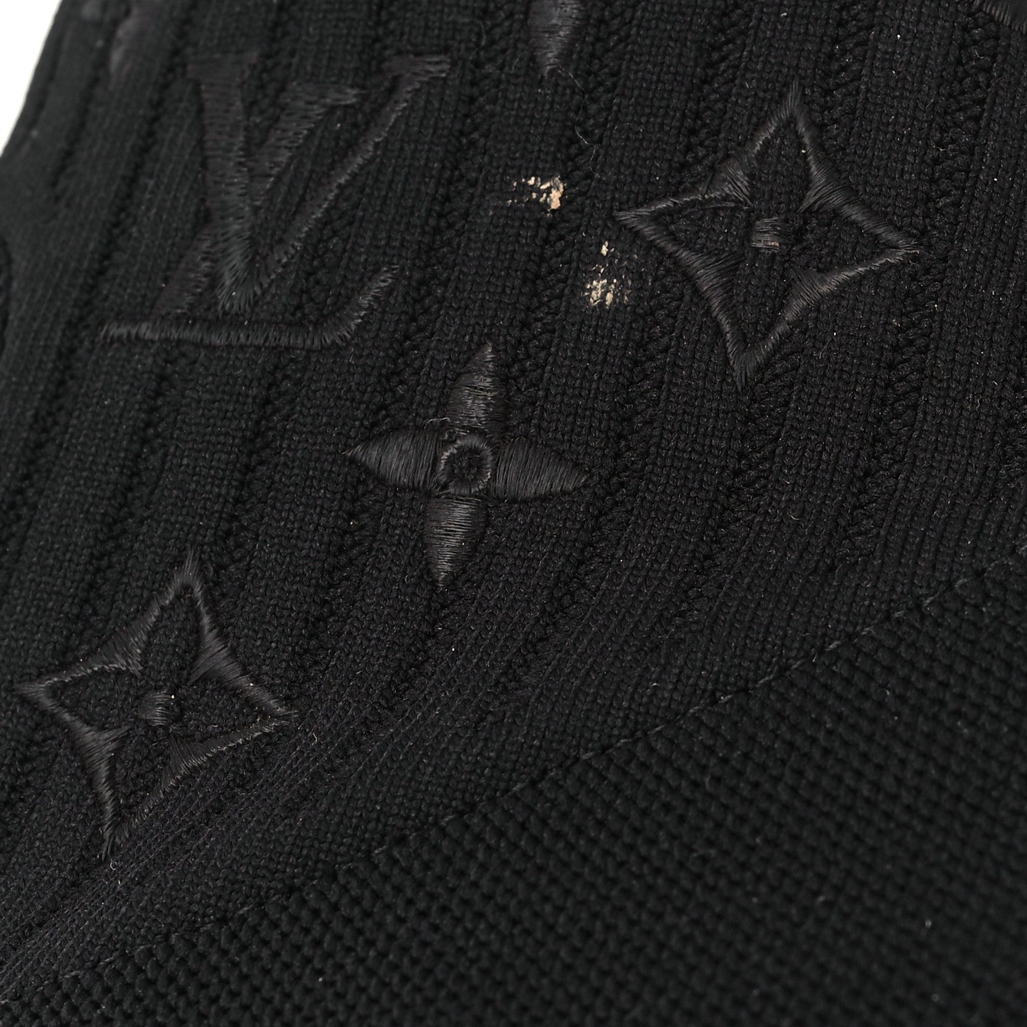 Louis Vuitton Monogram Stretch Fabric Silhouette Ankle Boots 37 Black 10 of 10