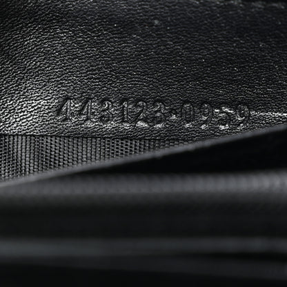 Gucci Calfskin Matelasse GG Marmont Zip Around Wallet Black 7 of 7