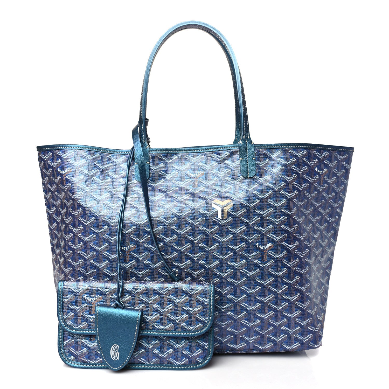Goyard Iridescent Goyardine Saint Louis PM Pearly Blue 3 of 10