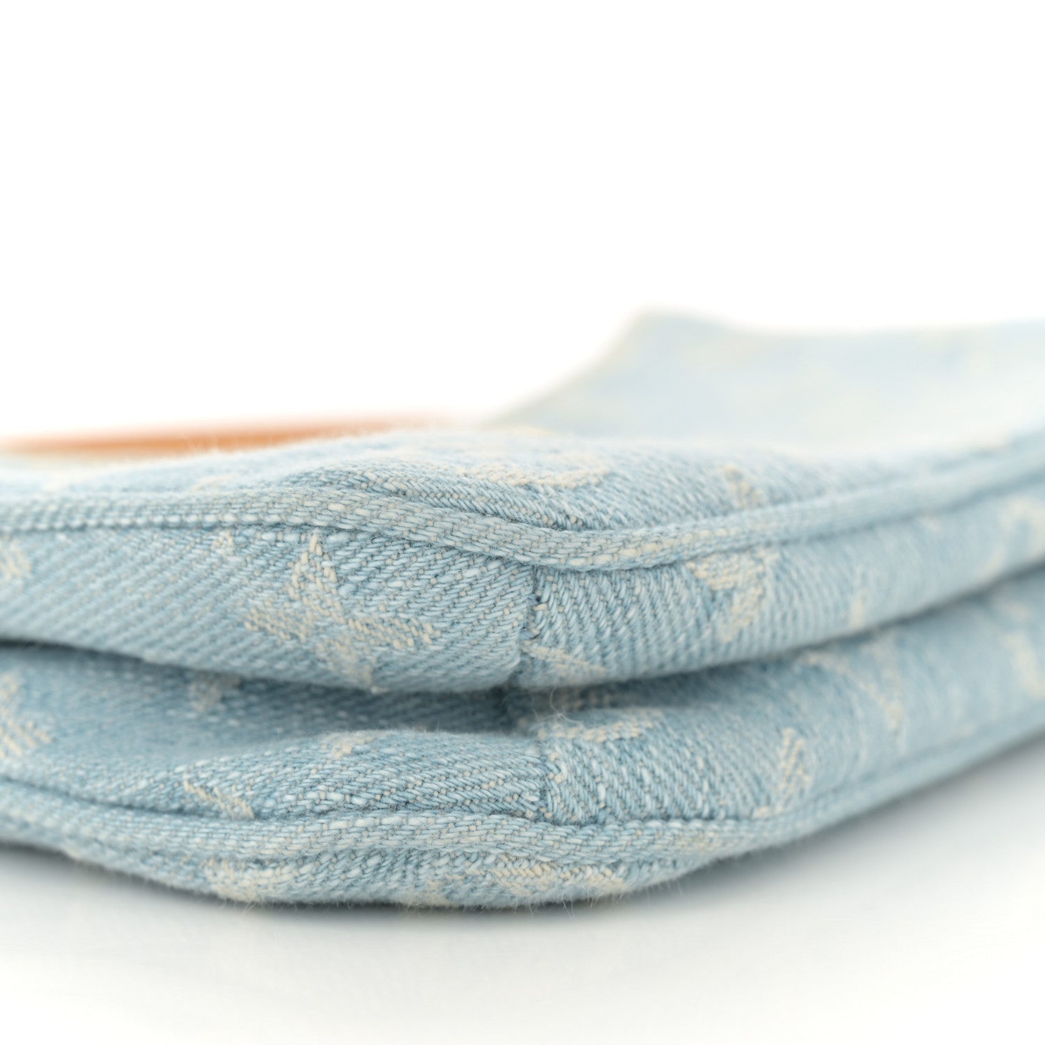 Louis Vuitton Monogram Denim Liv Pochette Sky Blue 6 of 10