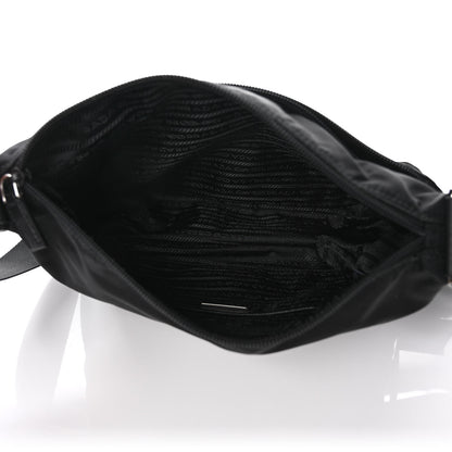 Prada Re-Nylon Vela Saffiano Pocket Double Zip Messenger Bag Black 4 of 9