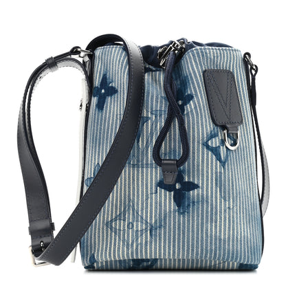 Louis Vuitton Hickory Stripes Denim Monogram Watercolor Sac Marin BB Blue 1 of 8