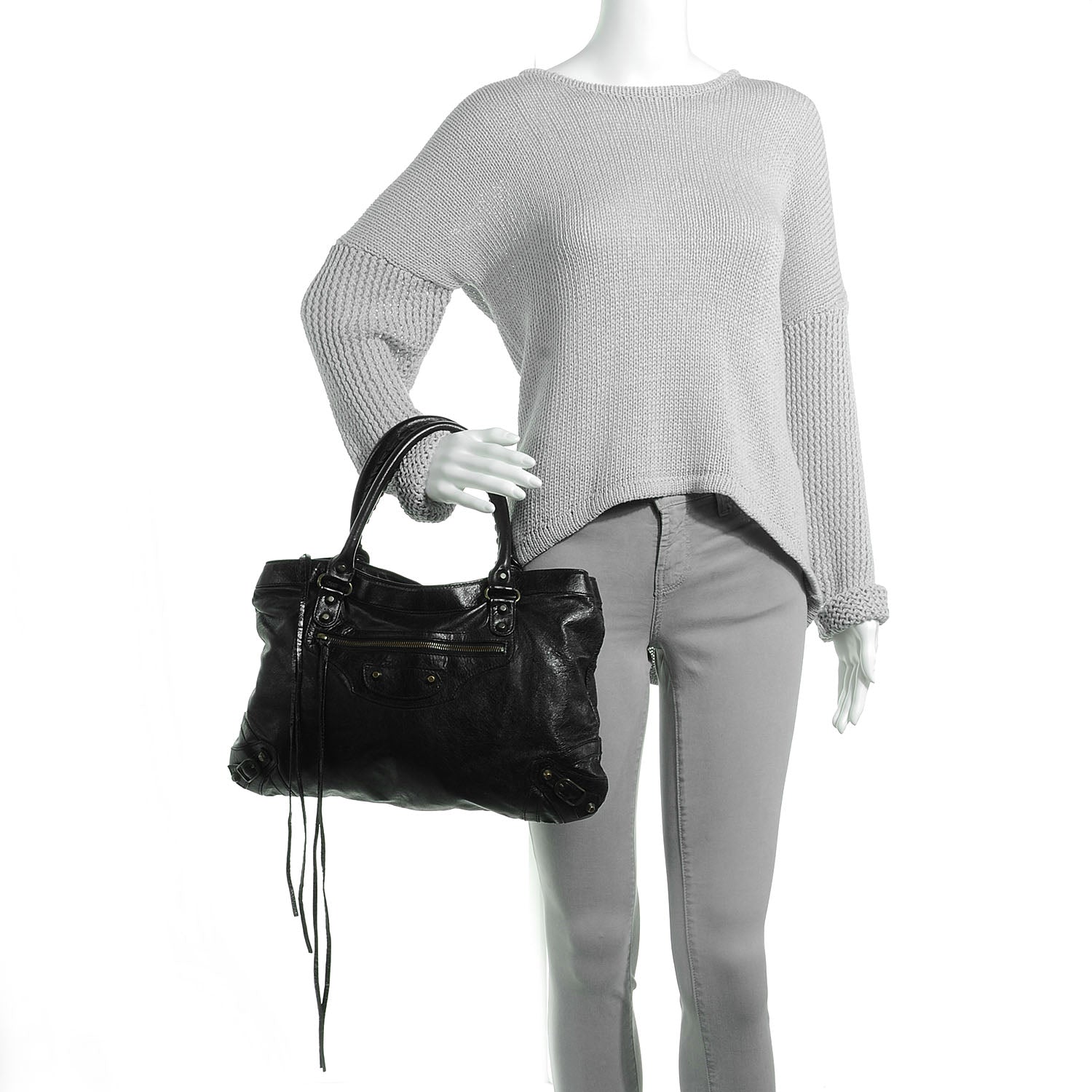 Balenciaga Chevre Classic Hardware Purse Black 2 of 7