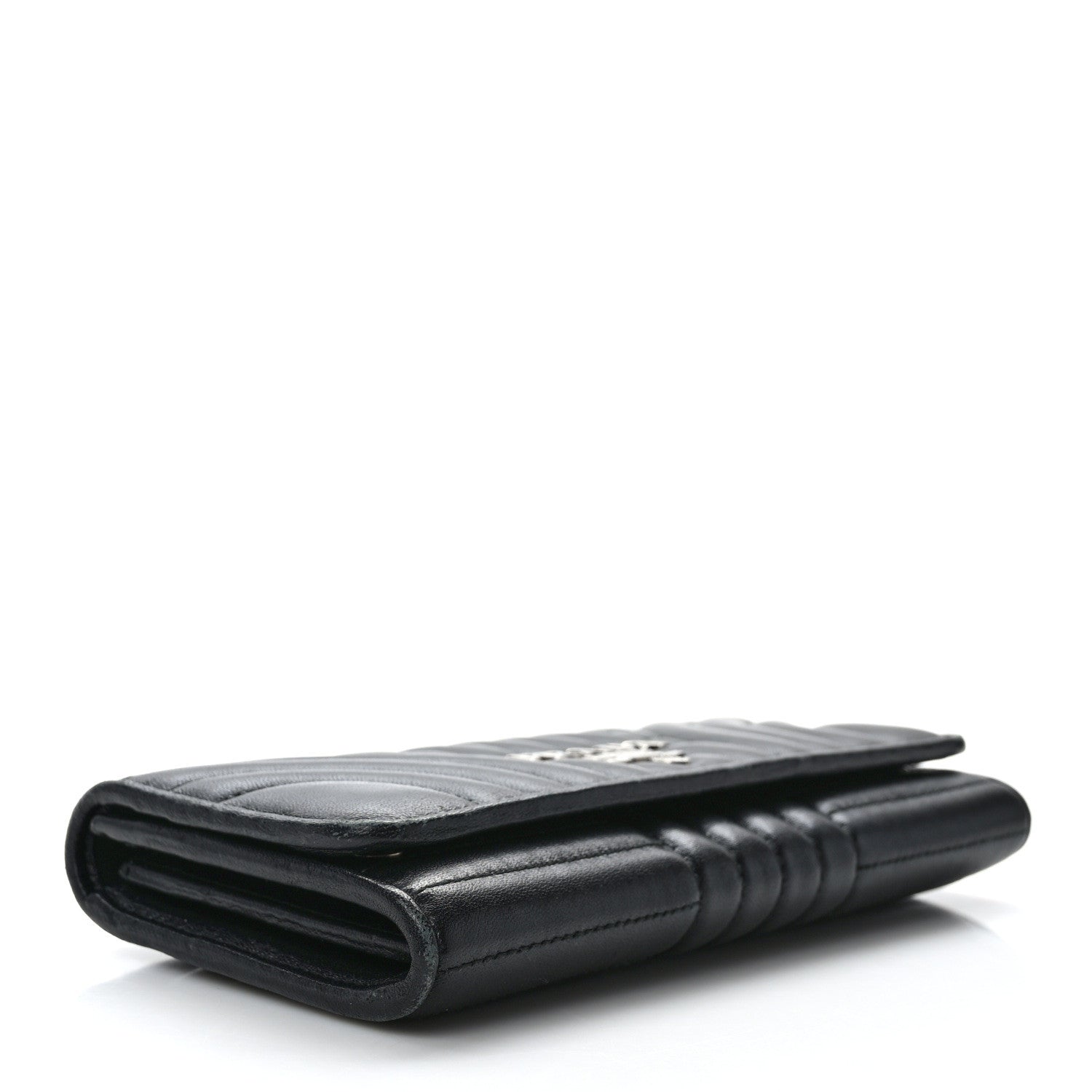 Prada Soft Calfskin Diagramme Continental Wallet Black 4 of 13