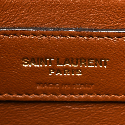 Saint Laurent Smooth Calfskin Small Manhattan Shoulder Bag Cognac 6 of 10