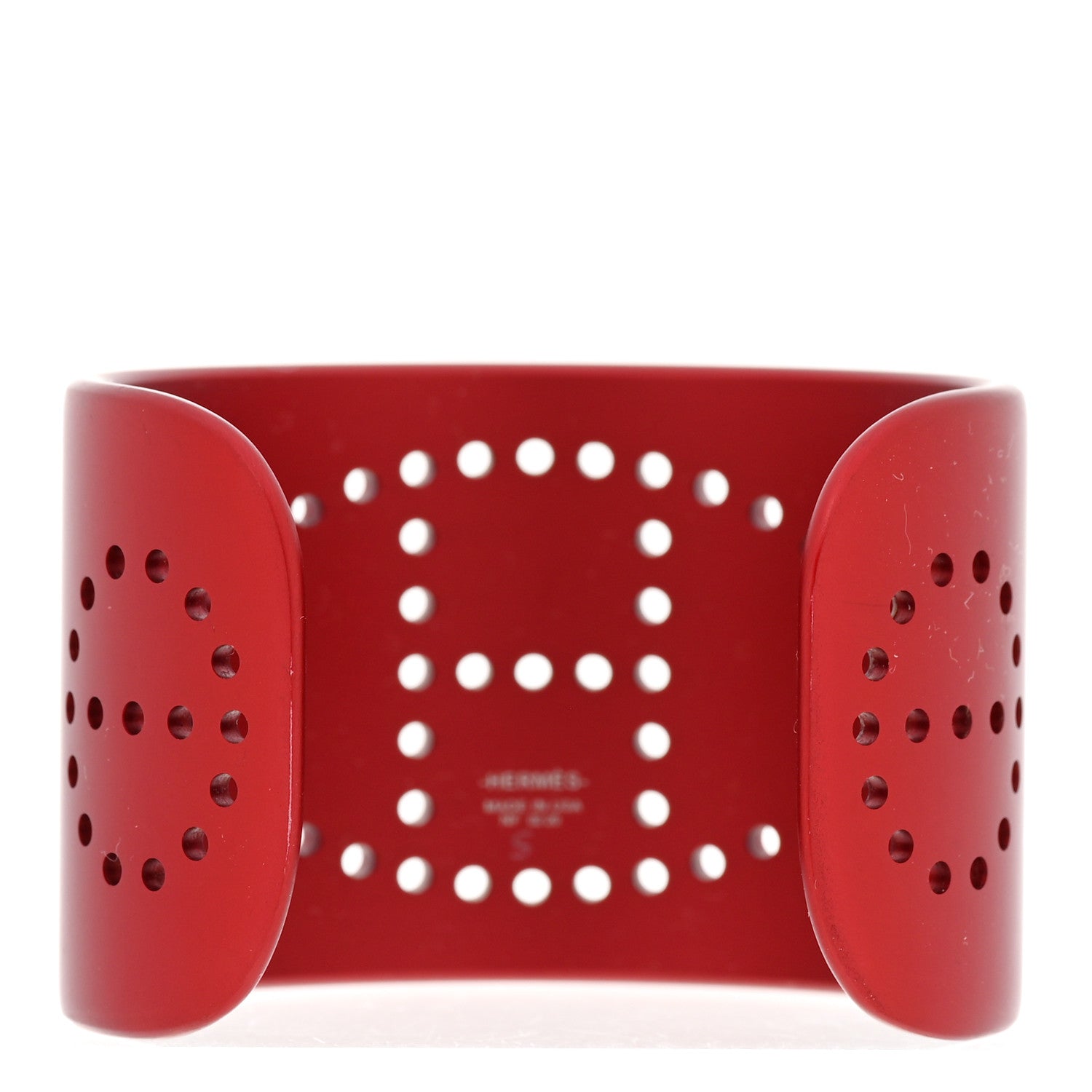 Hermes Aluminium Evelyne Sunset Cuff Bracelet T1 Rouge H 3 of 4