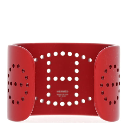 Hermes Aluminium Evelyne Sunset Cuff Bracelet T1 Rouge H 3 of 4