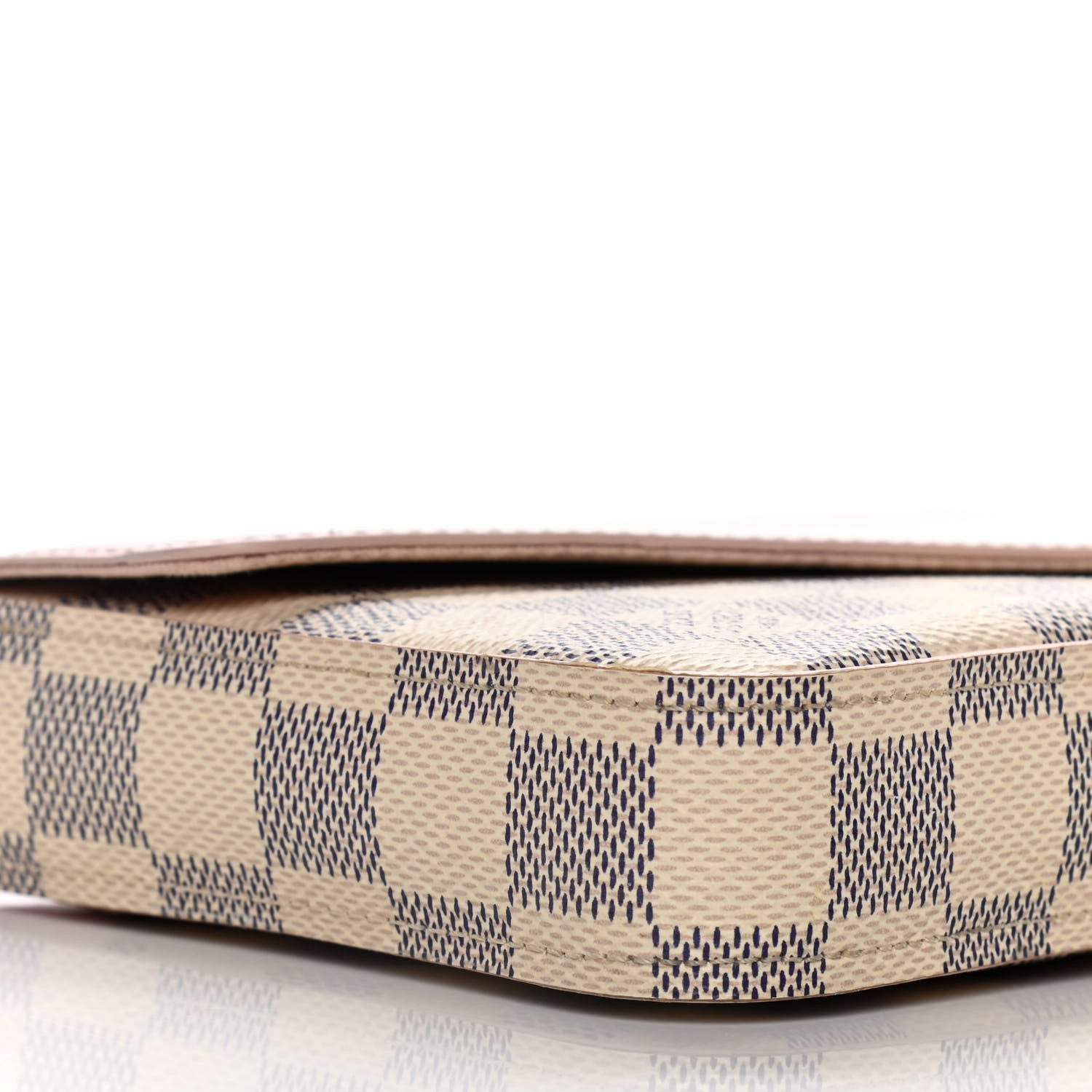 Louis Vuitton Damier Azur Calfskin Pochette Felicie Eau de Rose 6 of 20