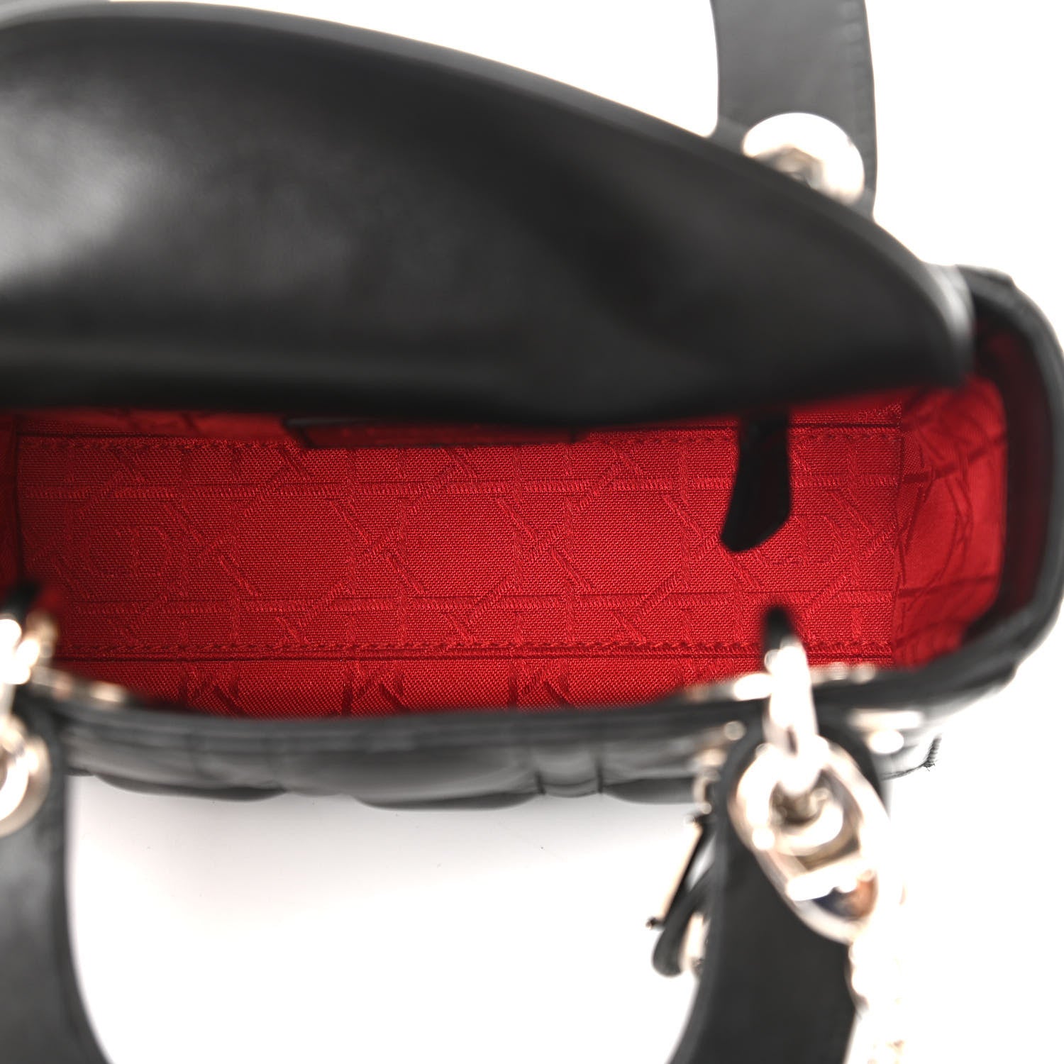 Christian Dior Lambskin Cannage Mini Lady Dior Black 5 of 11