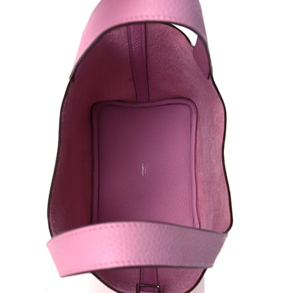 Hermes Taurillon Clemence Picotin Lock 18 PM Mauve Sylvestre 5 of 11
