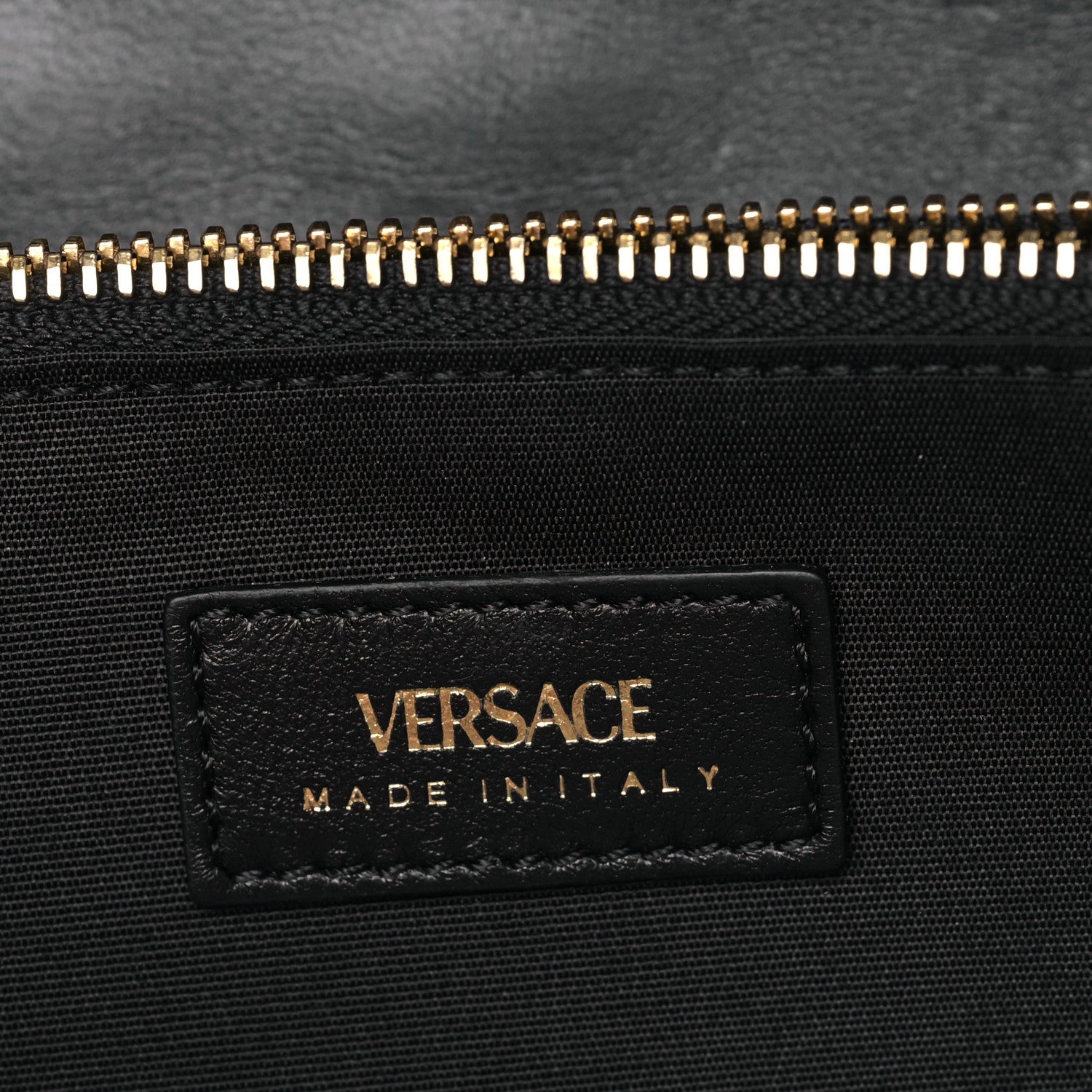 Versace Lambskin Quilted Medusa Wallet on Chain Crossbody Black 6 of 8
