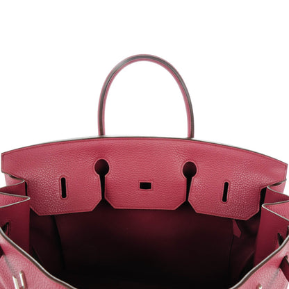 Hermes Taurillon Clemence Birkin 40 Bois de Rose 7 of 22