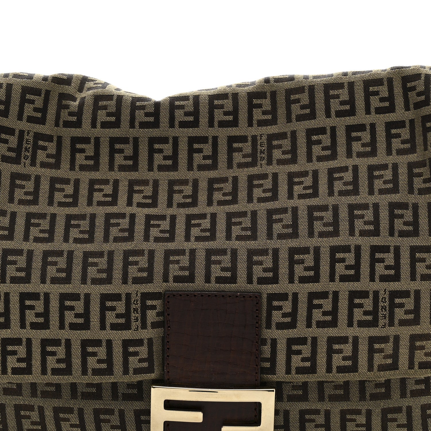 Fendi Zucchino Vitello Mama Baguette Mogano Panna Bruciato 8 of 14
