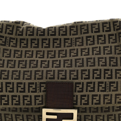 Fendi Zucchino Vitello Mama Baguette Mogano Panna Bruciato 8 of 14