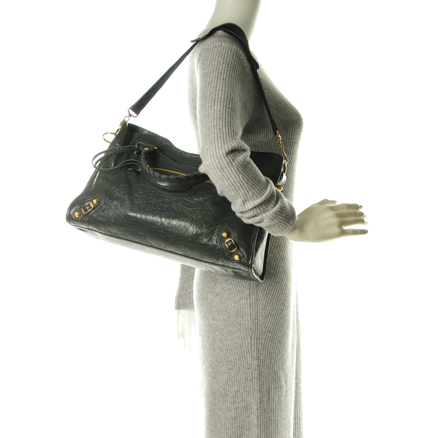 Balenciaga Agneau Giant 12 Gold Hardware City Anthracite 2 of 7