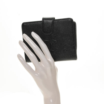 Chanel Caviar Timeless CC Zipped Pocket Wallet Black 2 of 8