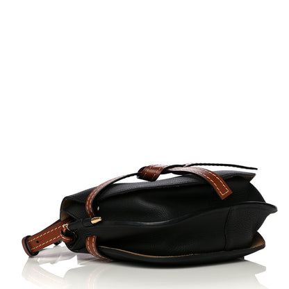 Loewe Grained Calfskin Small Gate Crossbody Bag Pecan Black 4 of 10