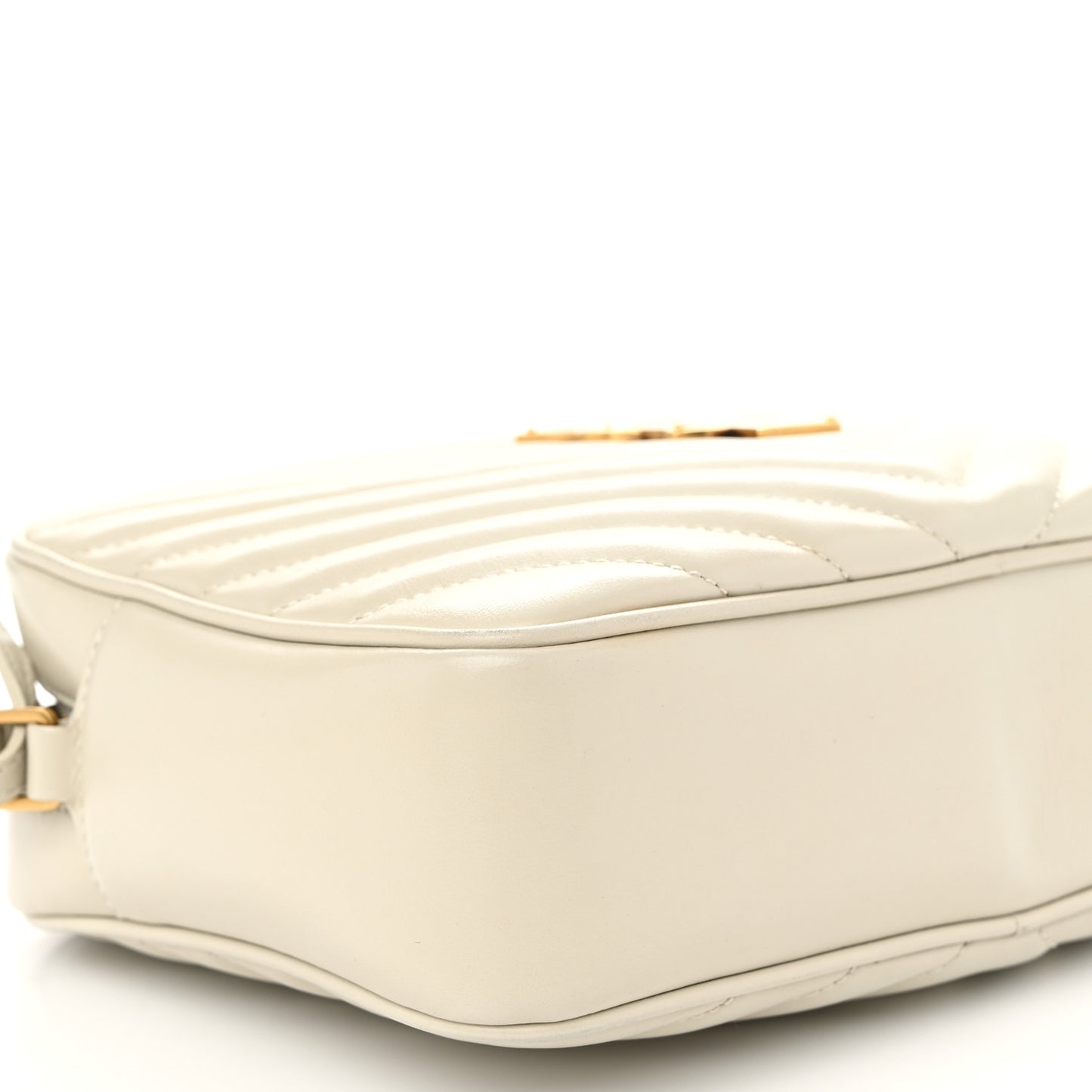 Calfskin Matelasse Monogram Lou Camera Bag Crema Soft